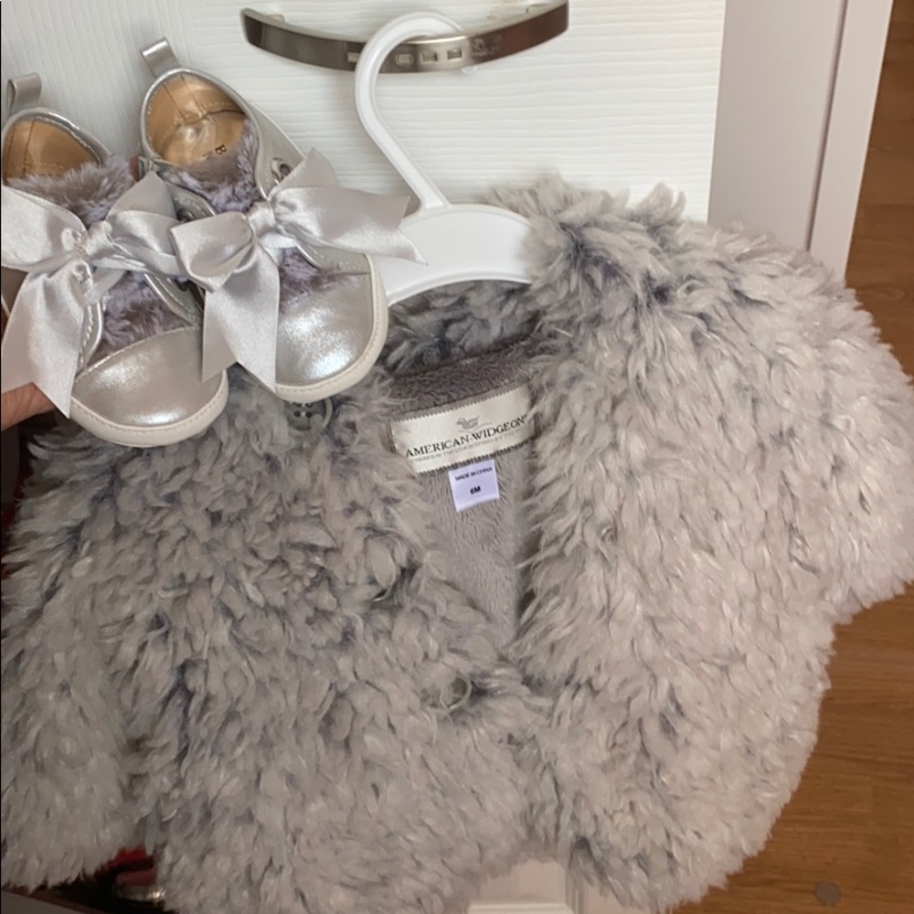 Infant fur coat